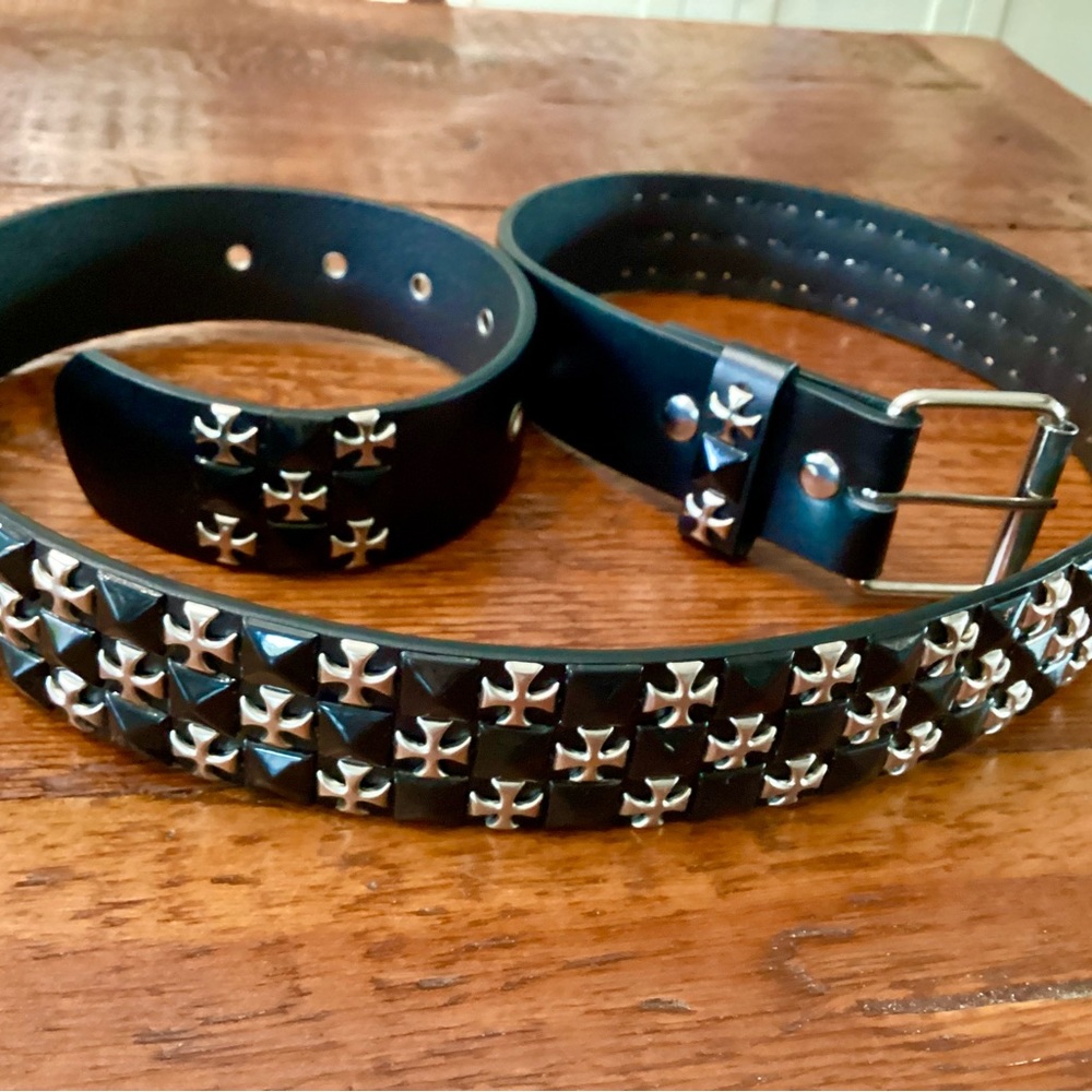 Genuine Leather Celtic Cross  Belt